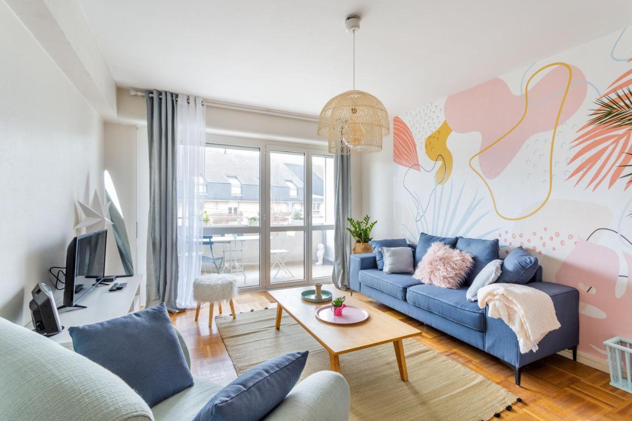 Rosa, Confortable 2 Chambres Avec Parking Dans Le Centre Rennes Exteriör bild