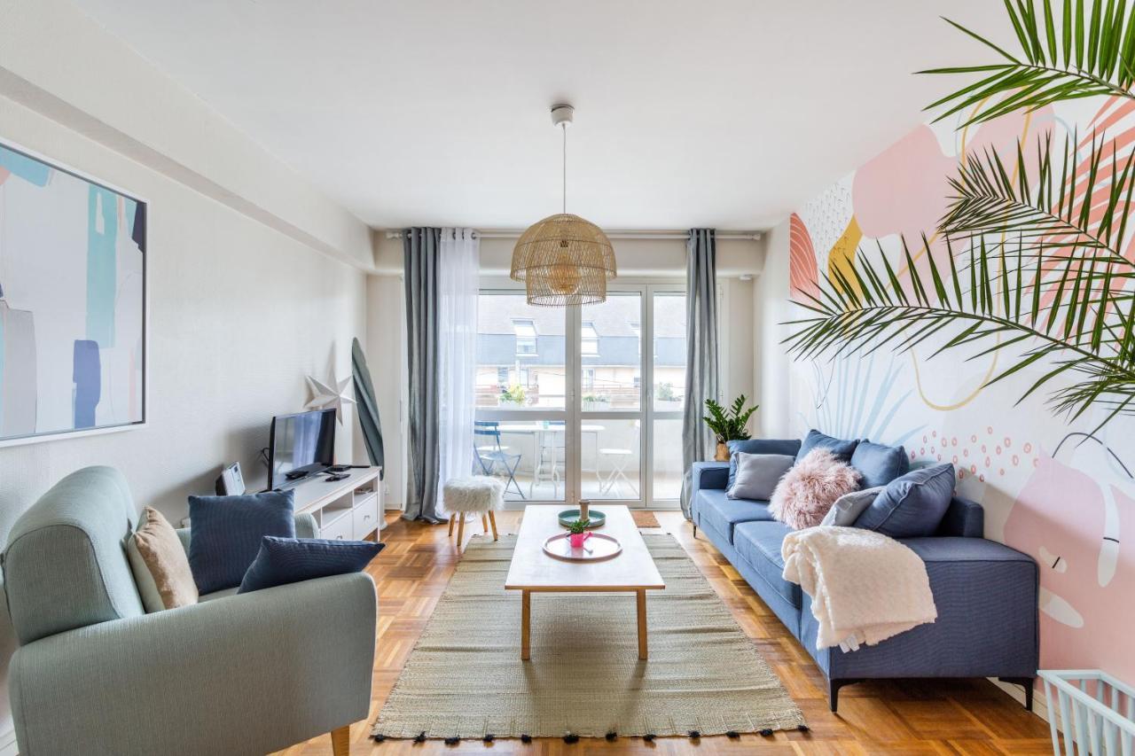 Rosa, Confortable 2 Chambres Avec Parking Dans Le Centre Rennes Exteriör bild